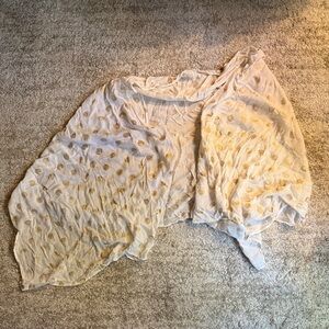 Women's Cream and Gold scarf